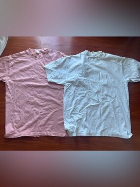 Los Angeles apparel Mock neck tee -2pcs